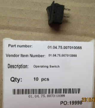 Operation (Power) Switch (C1) [PIS 75-012-0110]